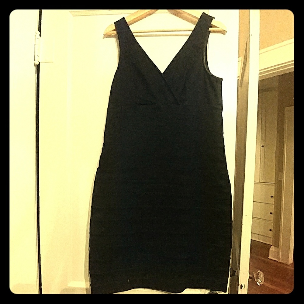 Express dark blue jean dress - smokin hot!